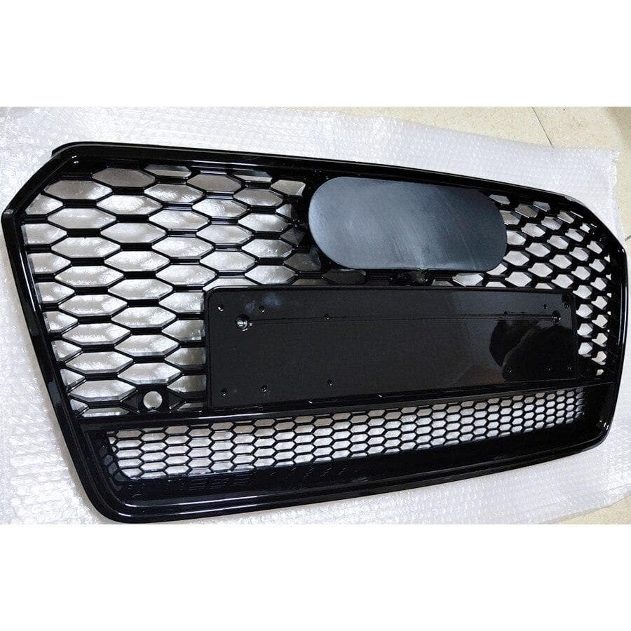 Audi A7/S7 (C7.5) RS7 Style Gloss Black Honeycomb Front Grille V2 - Twenty Two Tuning Front Grille