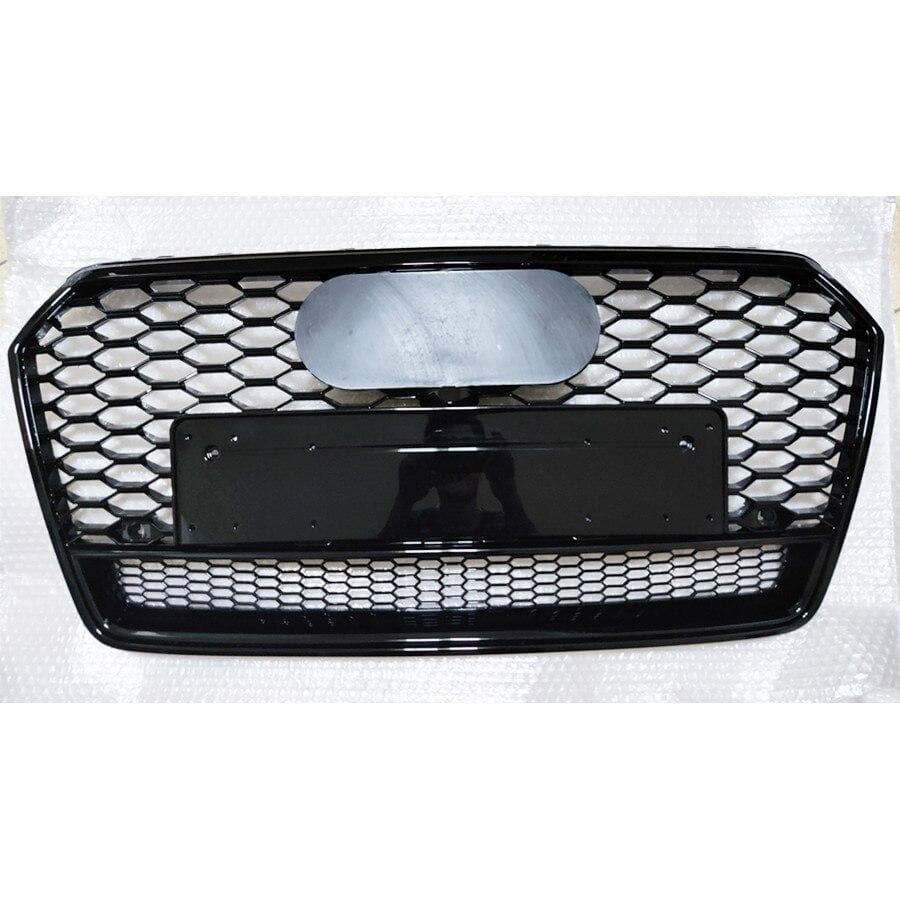 Audi A7/S7 (C7.5) RS7 Style Gloss Black Honeycomb Front Grille V2 - Twenty Two Tuning Front Grille