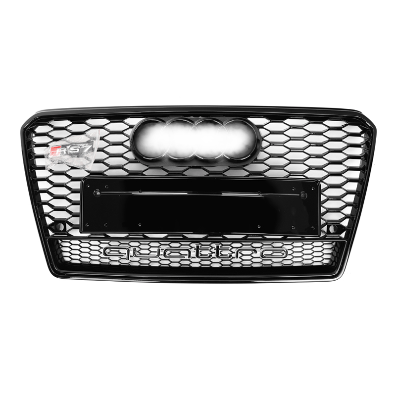 Audi A7/S7 (C7) RS7 Style Gloss Black Honeycomb Front Grille - Twenty Two Tuning Front Grille