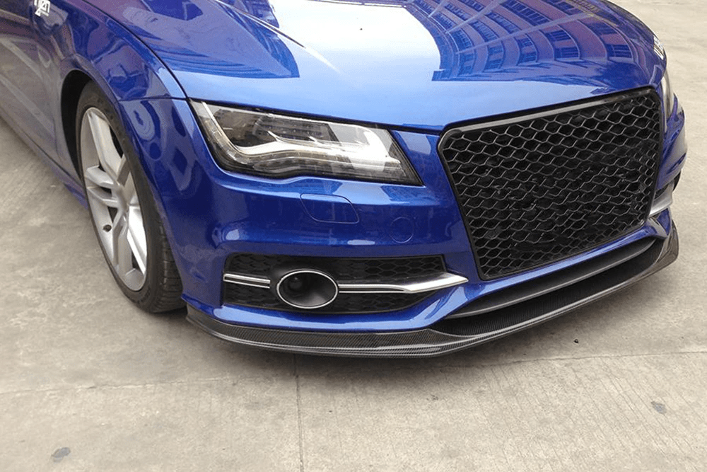 Audi A7/S7 (C7) S Line V Style Carbon Fibre Front Lip Spoiler - Twenty Two Tuning Front Lip