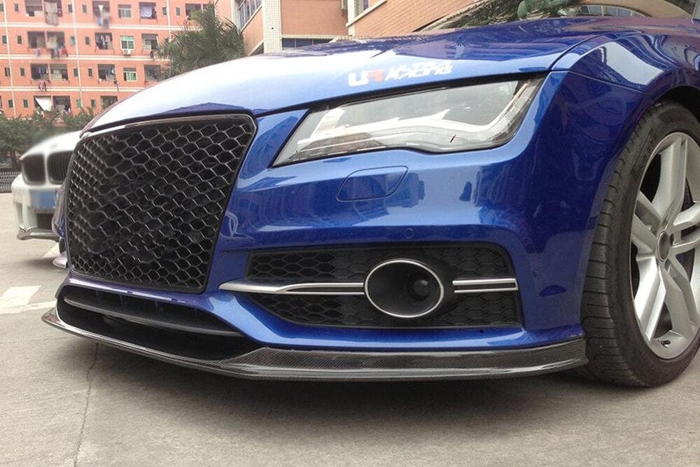 Audi A7/S7 (C7) S Line V Style Carbon Fibre Front Lip Spoiler - Twenty Two Tuning Front Lip