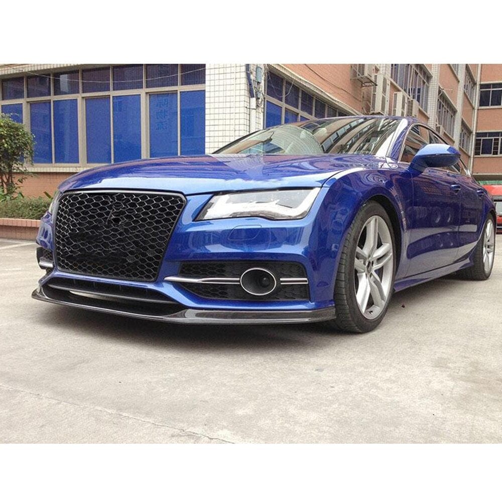 Audi A7/S7 (C7) S Line V Style Carbon Fibre Front Lip Spoiler - Twenty Two Tuning Front Lip