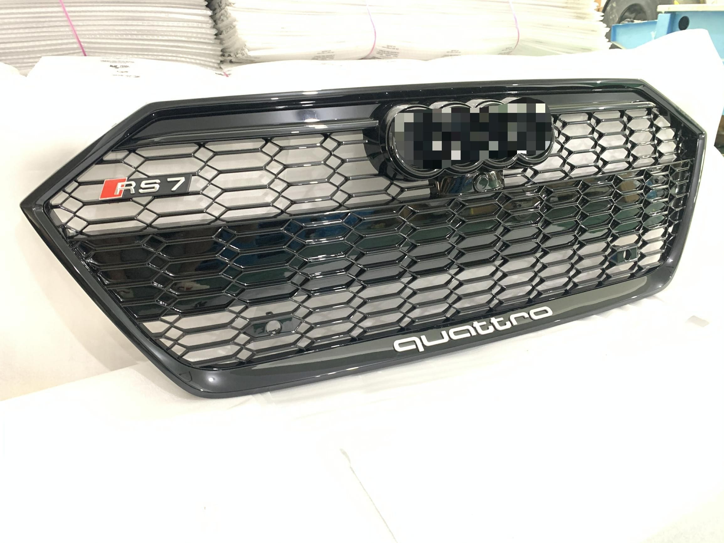 Audi A7/S7 (C8) OEM Style Gloss Black RS7 Front Grille - Twenty Two Tuning Front Grille