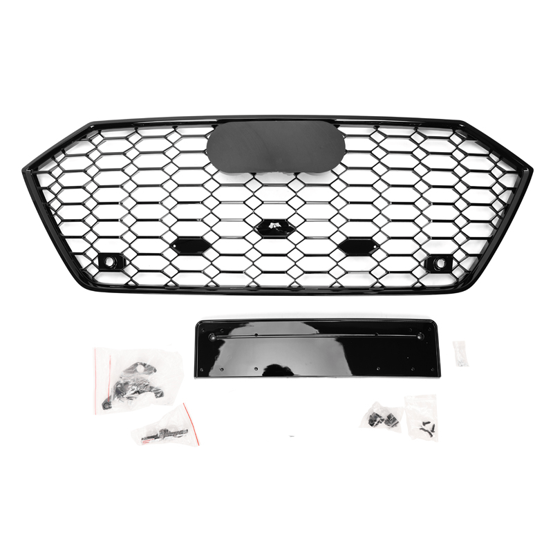 Audi A7/S7 (C8) RS7 Style Gloss Black Honeycomb Front Grille - Twenty Two Tuning Front Grille