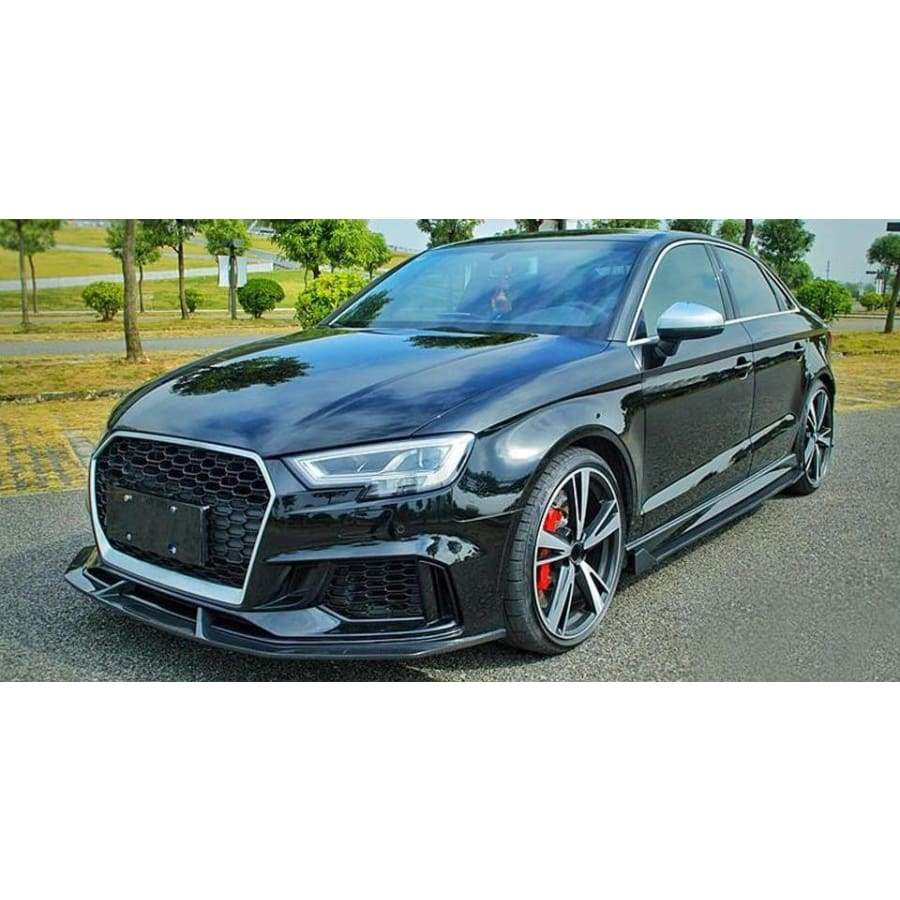 Audi RS3 (8V) Saloon Facelift Carbon Fibre Front Bumper Lip Spoiler - Twenty Two Tuning Front Lip