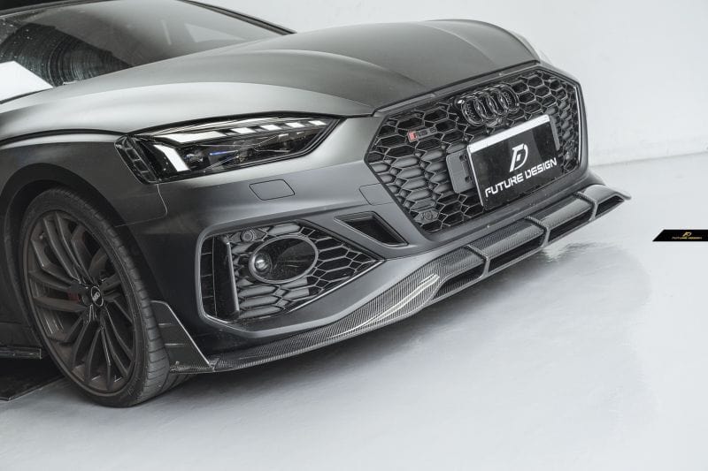 Audi RS5 Sportback (B9/B9.5) Future Design Carbon Fibre Front Lip Spoiler - Future Design Front Lip
