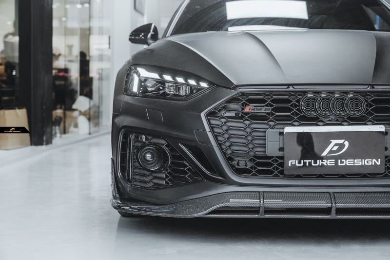 Audi RS5 Sportback (B9/B9.5) Future Design Carbon Fibre Front Lip Spoiler - Future Design Front Lip