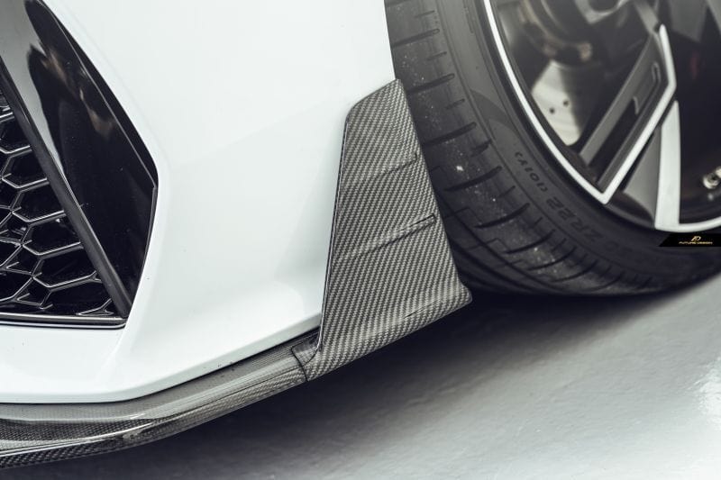 Audi RS6 Avant (C8) Future Design Carbon Fibre Front Lip Spoiler - Future Design Front Lip