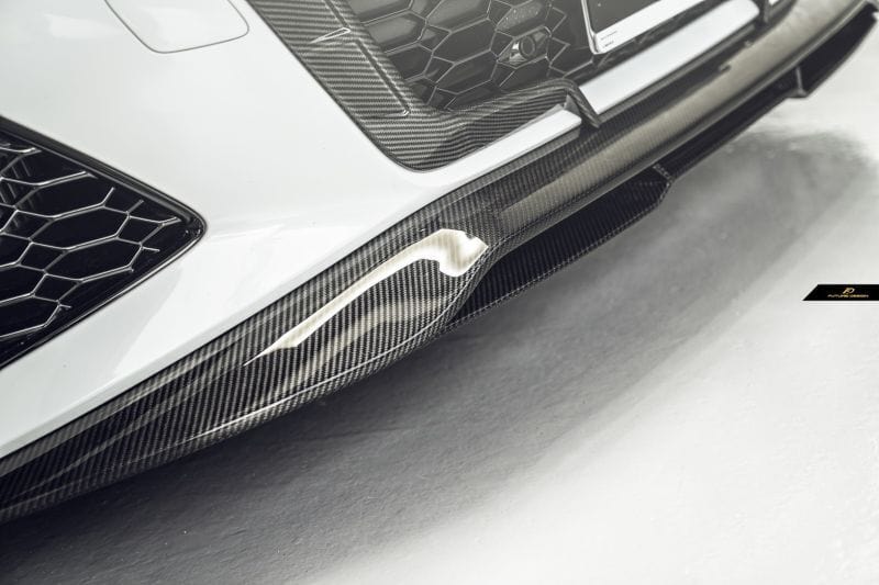 Audi RS6 Avant (C8) Future Design Carbon Fibre Front Lip Spoiler - Future Design Front Lip