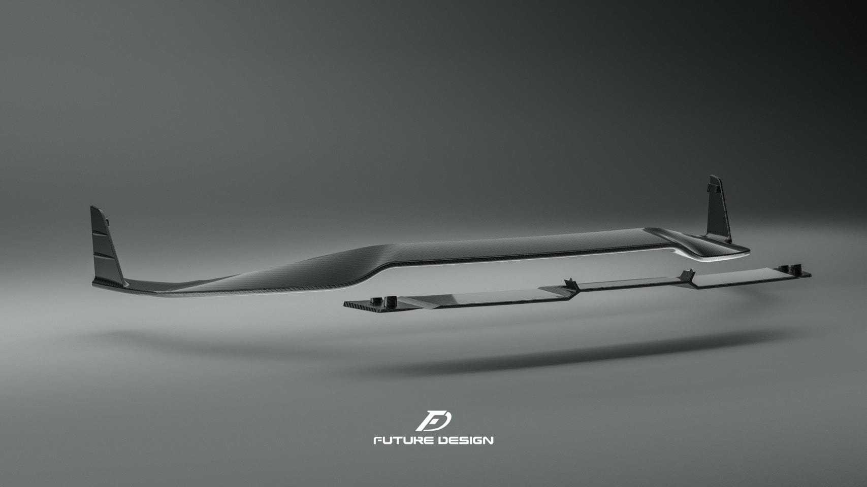 Audi RS6 Avant (C8) Future Design Carbon Fibre Front Lip Spoiler - Future Design Front Lip