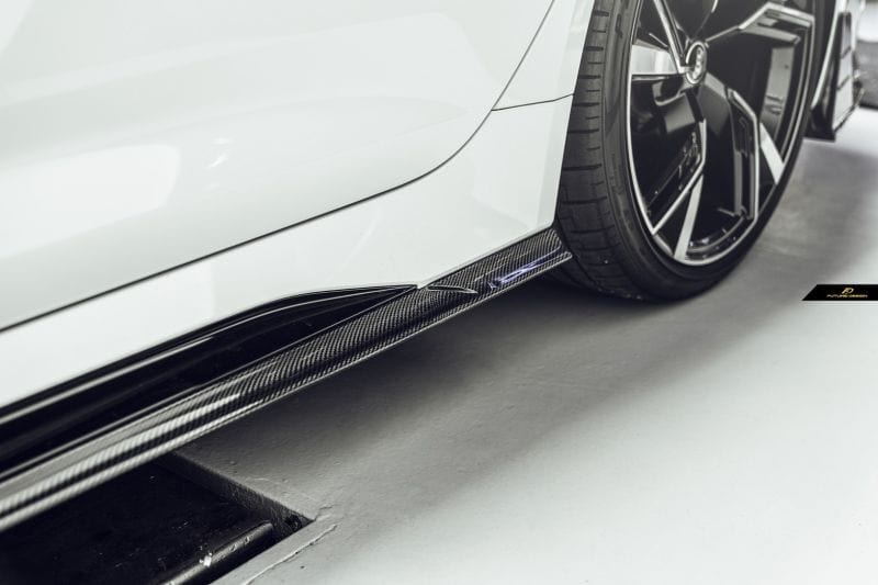 Audi RS6 Avant (C8) Future Design Carbon Fibre Side Skirts - Future Design Side Skirts