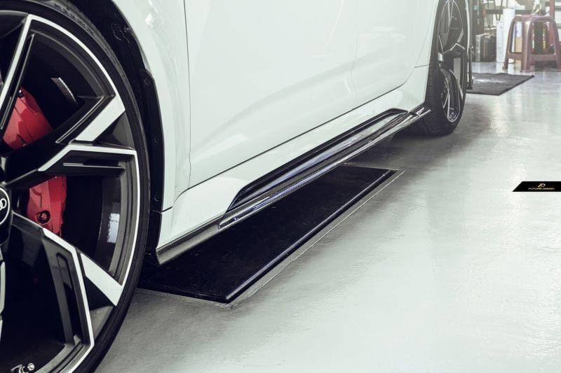 Audi RS6 Avant (C8) Future Design Carbon Fibre Side Skirts - Future Design Side Skirts