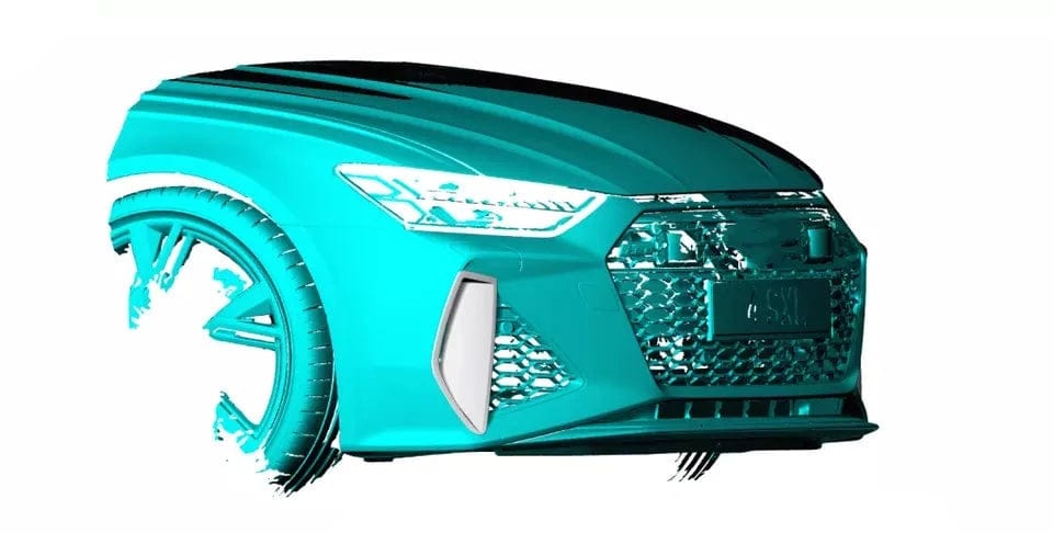 Audi RS6 Avant (C8) RS Style Carbon Fibre Front Bumper Vent Trims - Twenty Two Tuning Front Canards/Bumper Inserts