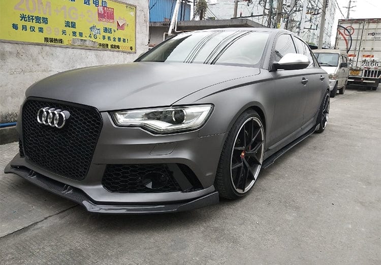 Audi RS6 (C7/C7.5) ABT Style Carbon Fibre Front Lip Spoiler - Twenty Two Tuning Front Lip