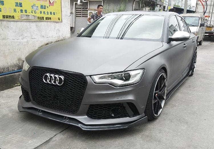 Audi RS6 (C7/C7.5) ABT Style Carbon Fibre Front Lip Spoiler - Twenty Two Tuning Front Lip