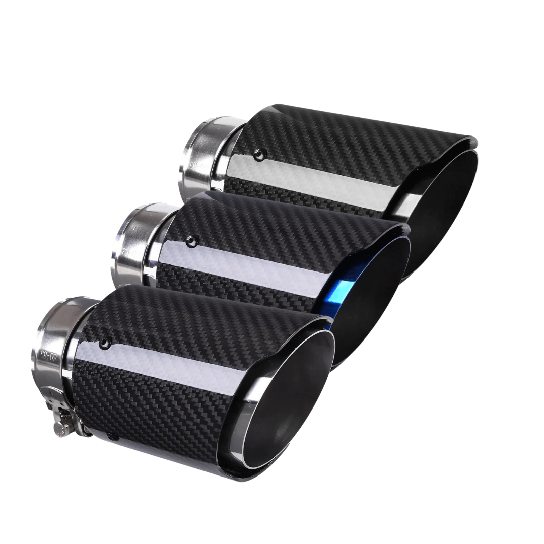 Audi S3 (8V) Akrapovic Style Carbon Fibre Exhaust Tips - Twenty Two Tuning Exhaust Tips