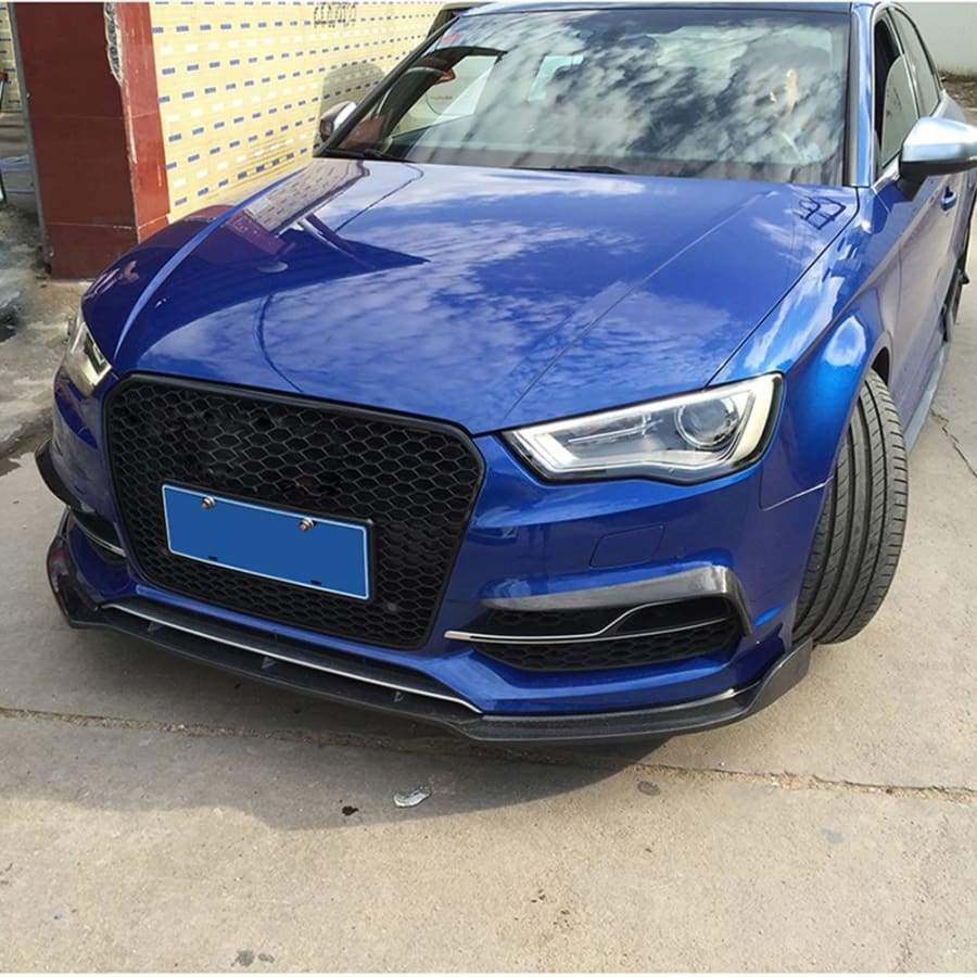 Audi S3 (8V) Carbon Fibre Front Bumper Fog Grille Surround - Twenty Two Tuning Front Canards/Bumper Inserts