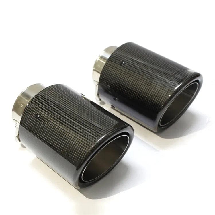 Audi S4 (B8/B8.5) Akrapovic Style Carbon Fibre Exhaust Tips - Twenty Two Tuning Exhaust Tips