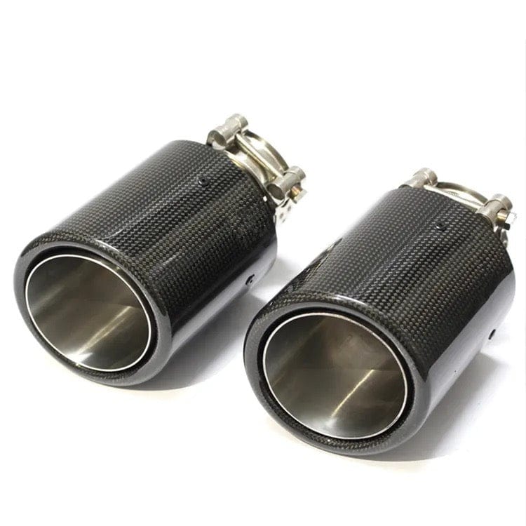 Audi S5 (B8/B8.5) Akrapovic Style Carbon Fibre Exhaust Tips - Twenty Two Tuning Exhaust Tips