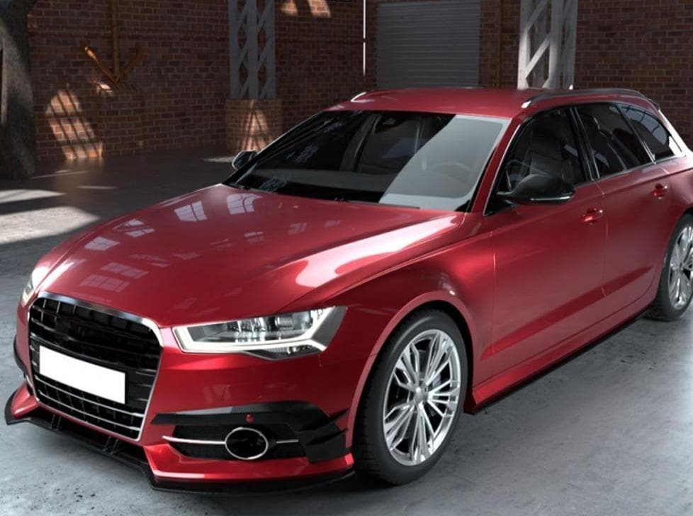 Audi S6 (C7) X Design Carbon Fibre Fog Cover Surrounds - Twenty Two Tuning Front Canards/Bumper Inserts