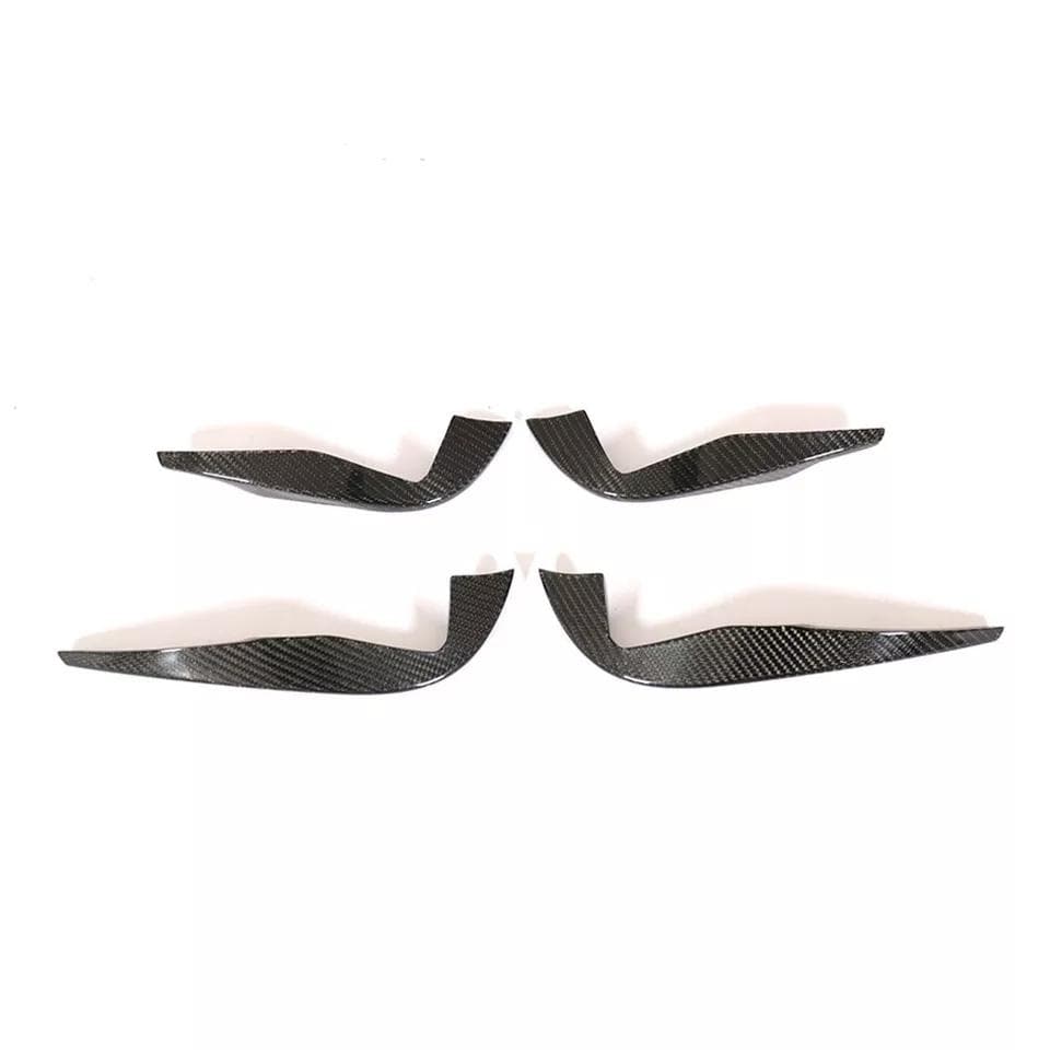 Audi TTRS (MK3/8S) ABT Style Carbon Fibre Front Canards - Twenty Two Tuning Front Canards/Bumper Inserts