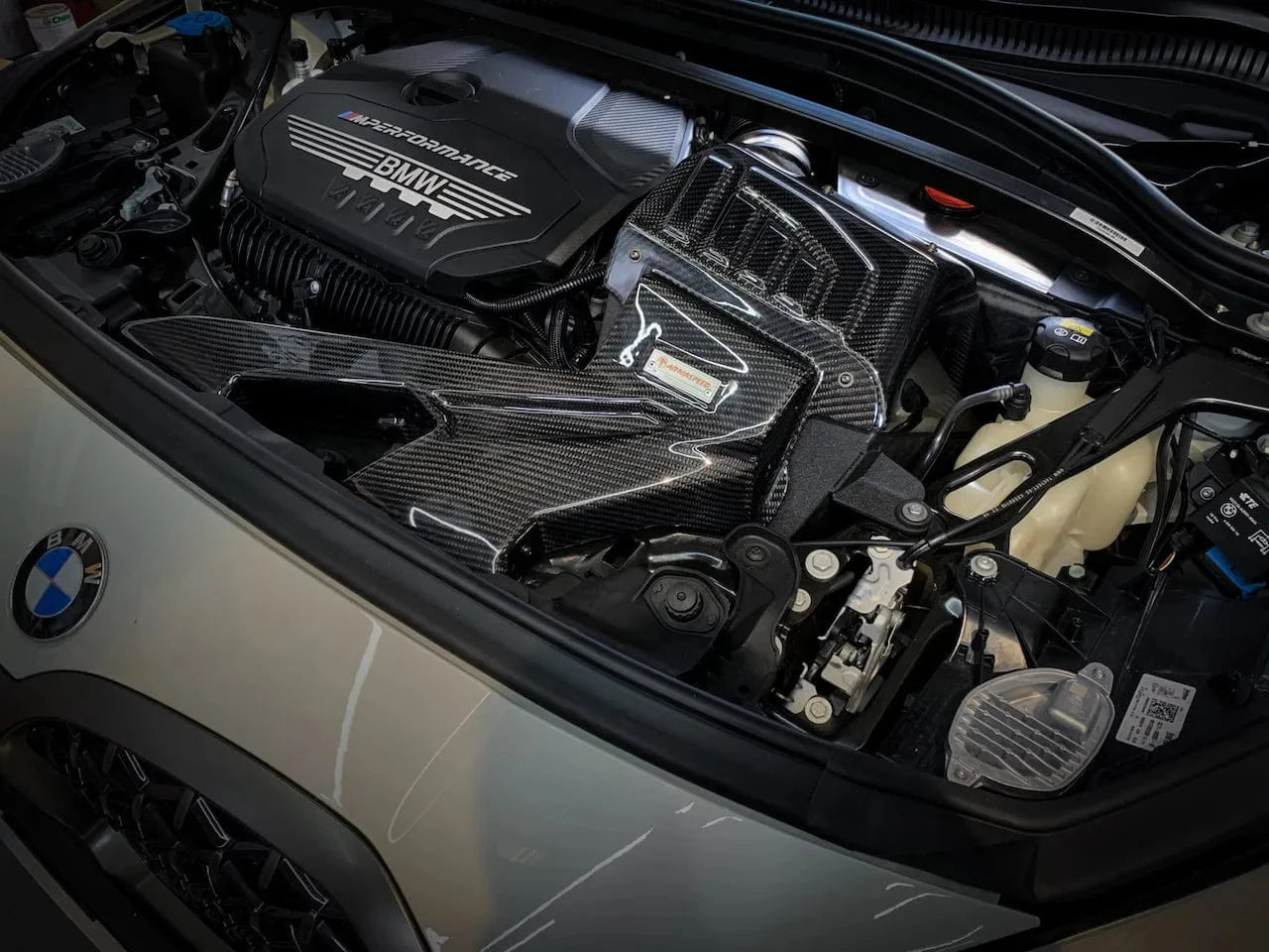 BMW 1 Series B48A20 (F40) M135I ARMASPEED Carbon Fibre Cold Air Intake - ARMASPEED Engine Bay