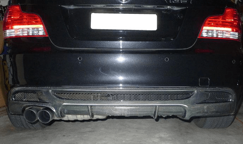 BMW 1 Series (E82) M Tech Style Carbon Fibre Rear Diffuser - Twenty Two Tuning Rear Diffuser