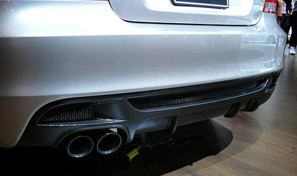 BMW 1 Series (E82) M Tech Style Carbon Fibre Rear Diffuser - Twenty Two Tuning Rear Diffuser