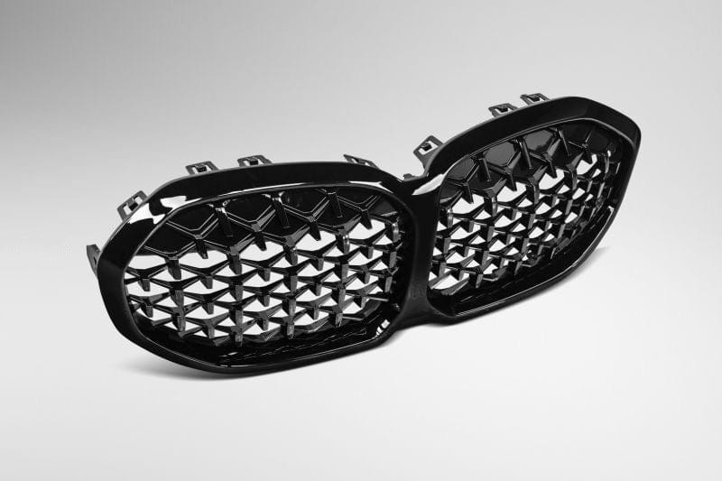 BMW 1 Series (F40) Diamond Gloss Black Front Grille - Twenty Two Tuning Front Grille