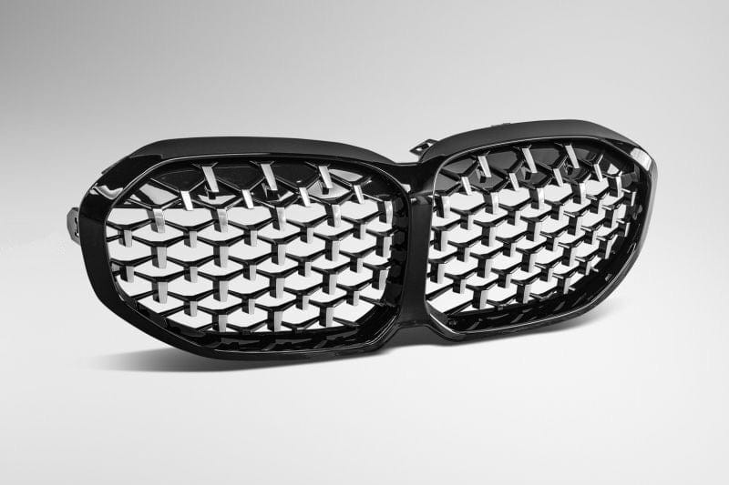 BMW 1 Series (F40) Diamond Silver/Black Front Grille - Twenty Two Tuning Front Grille