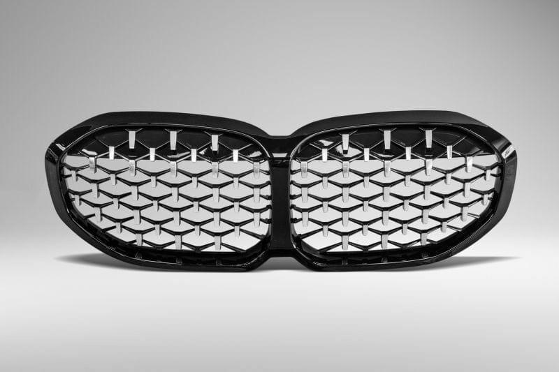 BMW 1 Series (F40) Diamond Silver/Black Front Grille - Twenty Two Tuning Front Grille