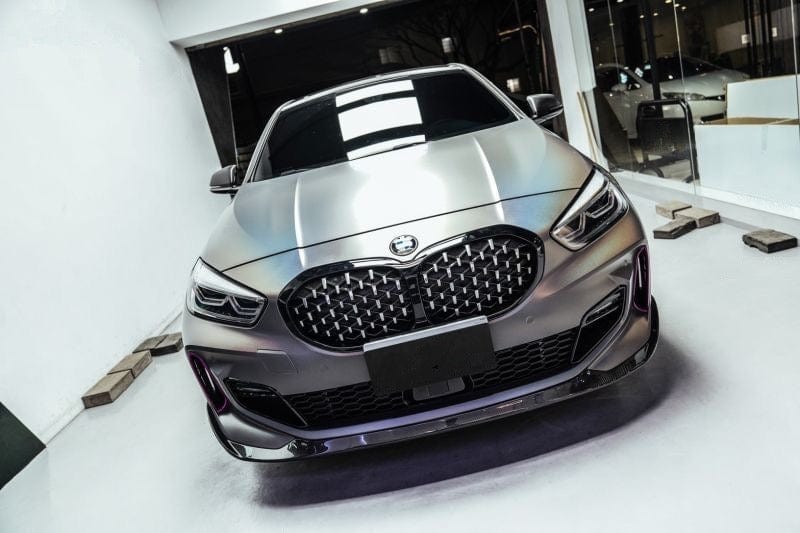 BMW 1 Series (F40) Diamond Silver/Black Front Grille - Twenty Two Tuning Front Grille