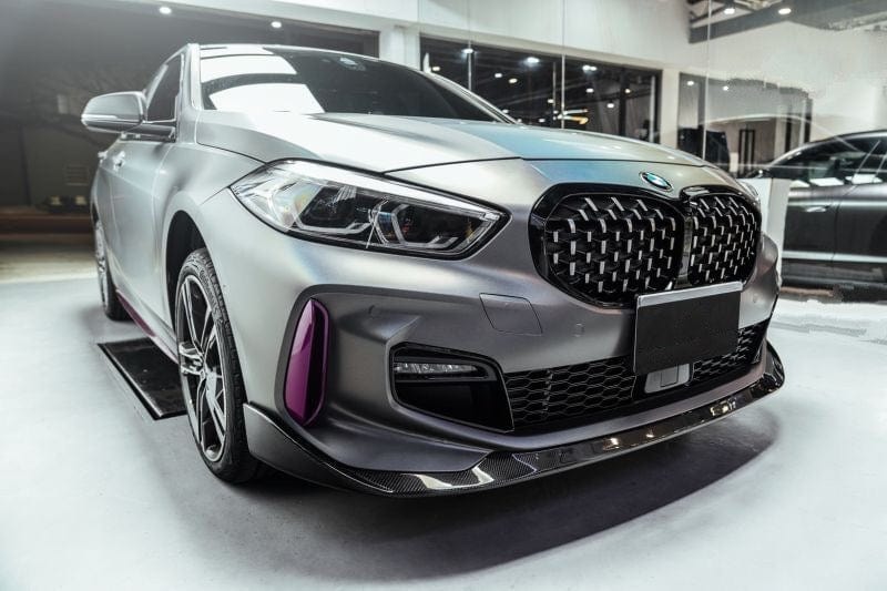 BMW 1 Series (F40) Diamond Silver/Black Front Grille - Twenty Two Tuning Front Grille