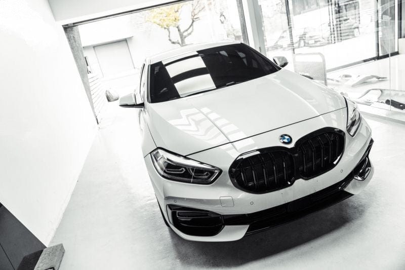 BMW 1 Series (F40) M Performance Style Gloss Black Front Grille - Twenty Two Tuning Front Grille