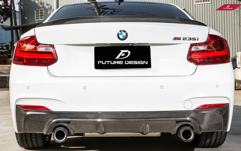 BMW 2 Series (F22/F23) 3D Design Carbon Fibre Diffuser - Future Design Rear Diffuser
