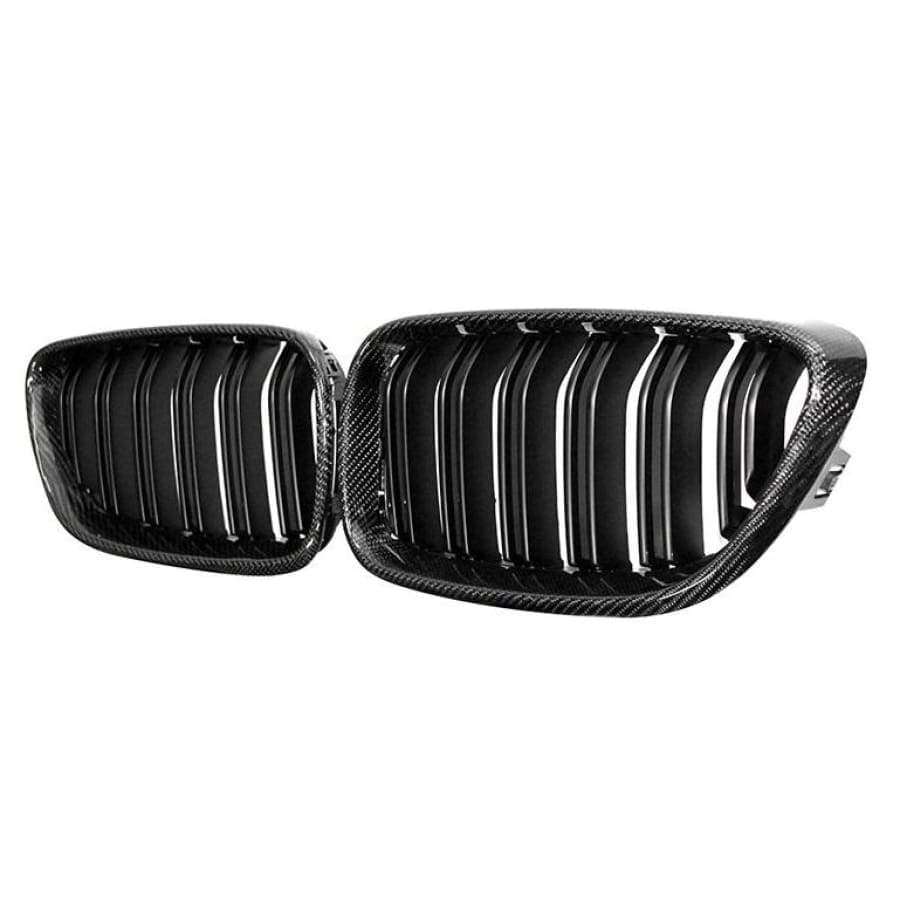 BMW 2 Series/M2 (F22/F23/F87) M Style Carbon Fibre Front Grilles - Twenty Two Tuning Front Grille