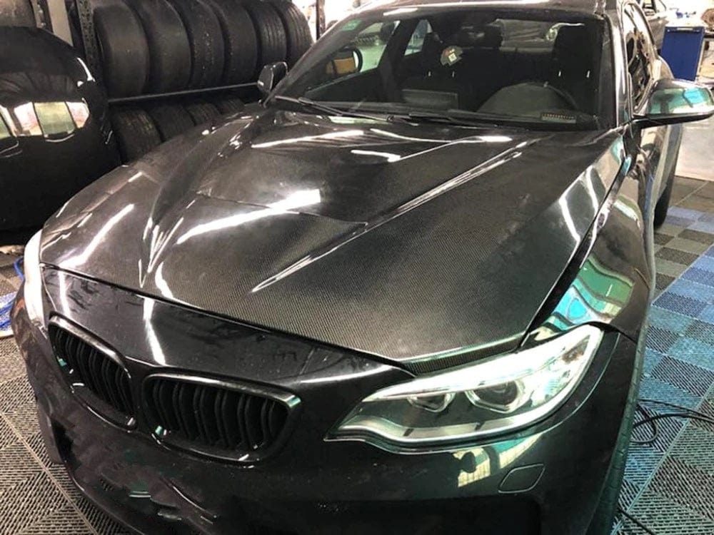 BMW 2 Series/M2/M2C (F22/F23/F87) GTS Style Carbon Fibre Hood/Bonnet Replacement - Twenty Two Tuning Hood/Bonnet Complete