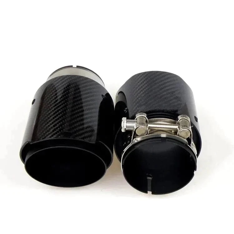 BMW 3 Series (E90/E91/E92/E93) 335I/335D Akrapovic Style Carbon Fibre Exhaust Tips - Twenty Two Tuning Exhaust Tips