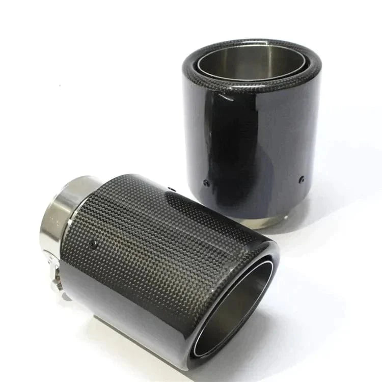 BMW 3 Series (E90/E91/E92/E93) 335I/335D Akrapovic Style Carbon Fibre Exhaust Tips - Twenty Two Tuning Exhaust Tips