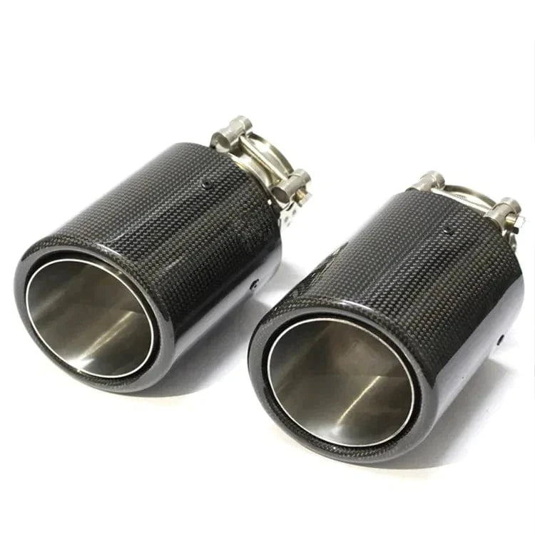 BMW 3 Series (E90/E91/E92/E93) 335I/335D Akrapovic Style Carbon Fibre Exhaust Tips - Twenty Two Tuning Exhaust Tips