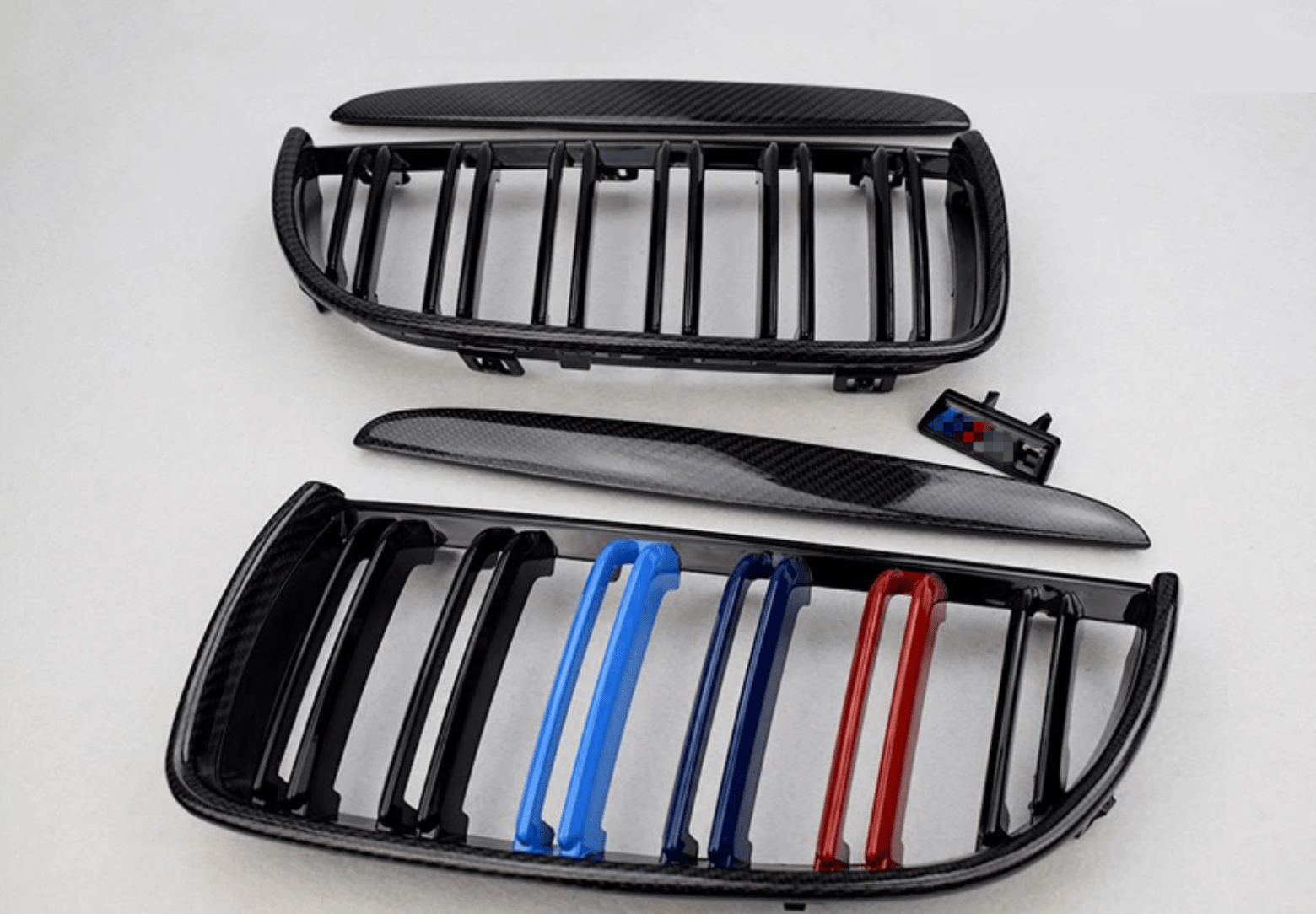 BMW 3 Series (E90/E91) Pre-LCI Carbon Fibre Grille Replacements - Twenty Two Tuning Front Grille