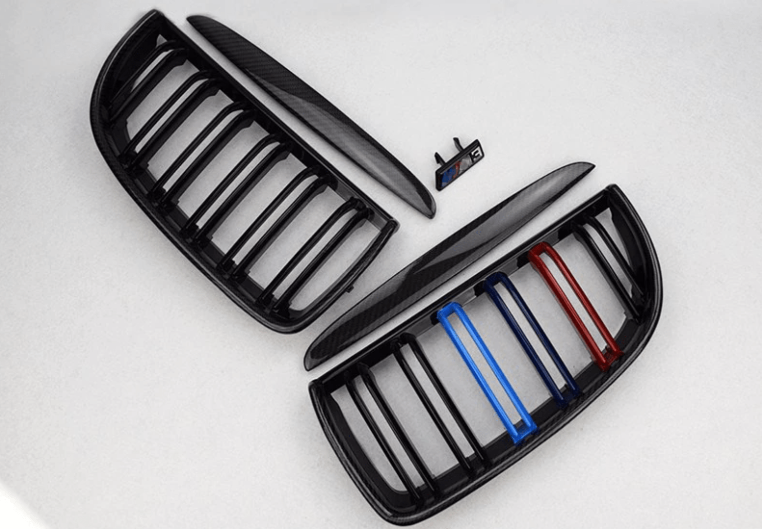 BMW 3 Series (E90/E91) Pre-LCI Carbon Fibre Grille Replacements - Twenty Two Tuning Front Grille
