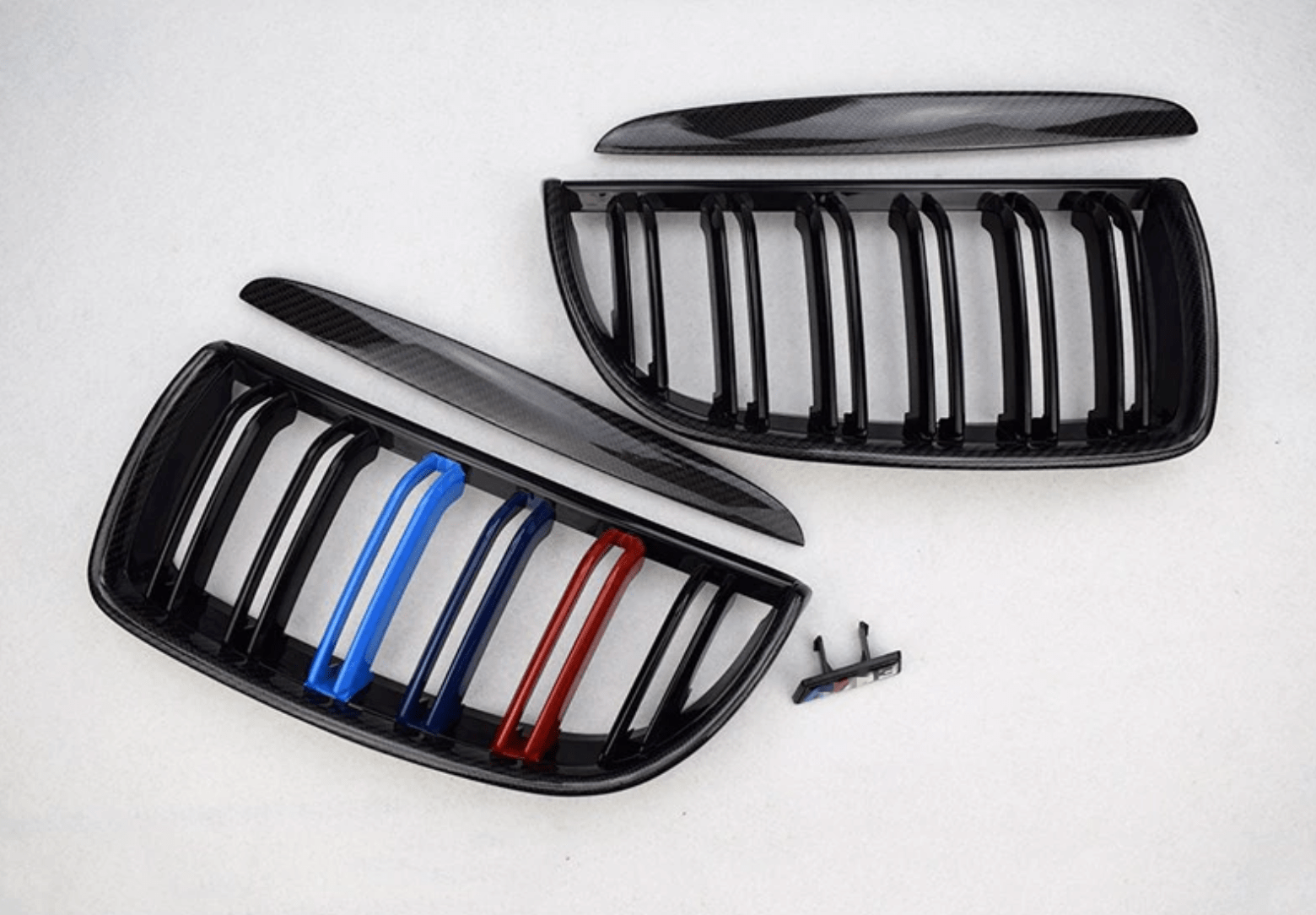 BMW 3 Series (E90/E91) Pre-LCI Carbon Fibre Grille Replacements - Twenty Two Tuning Front Grille