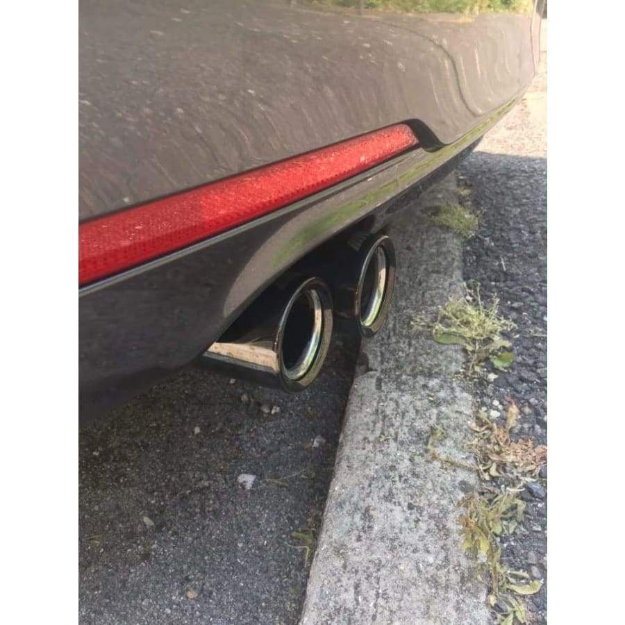 BMW 3 Series (F30/F31/F34) Replacement Twin Black Chrome Exhaust Tips - Twenty Two Tuning Exhaust Tips