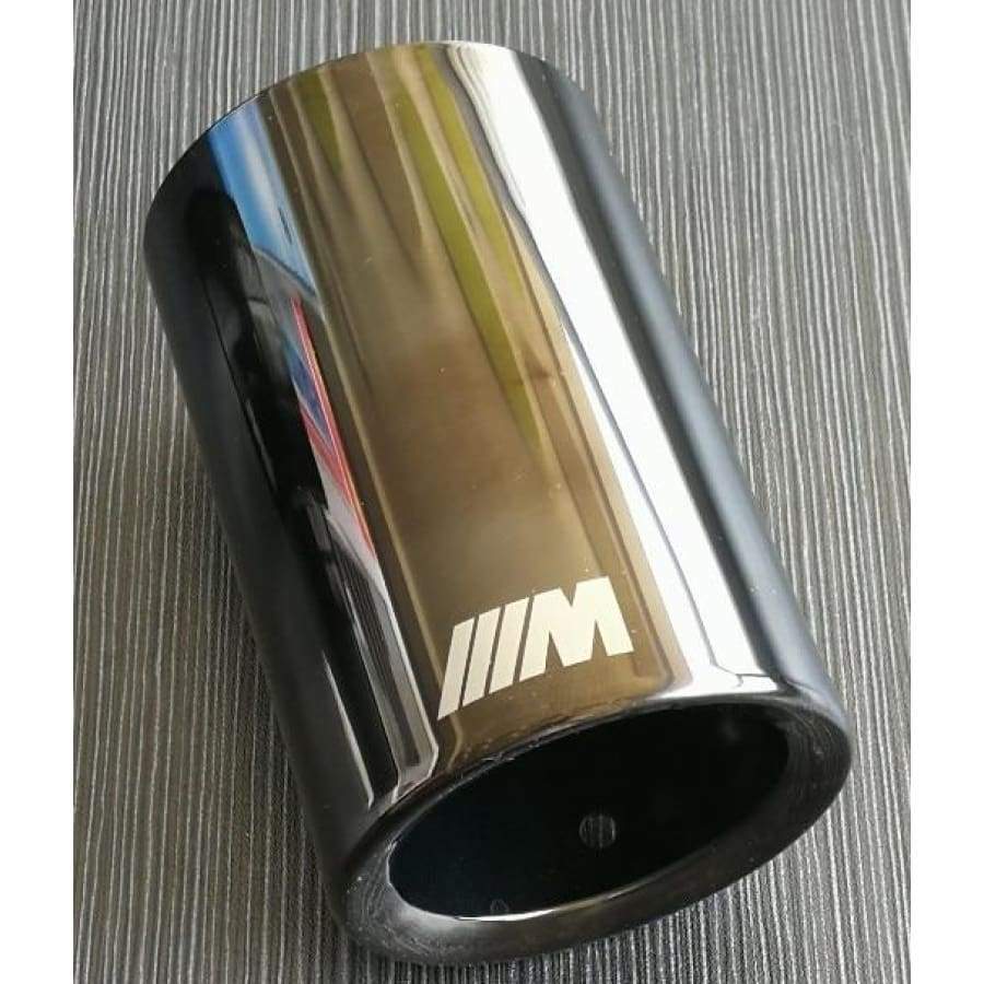 BMW 3 Series (F30/F31/F34) Replacement Twin Black Chrome Exhaust Tips - Twenty Two Tuning Exhaust Tips
