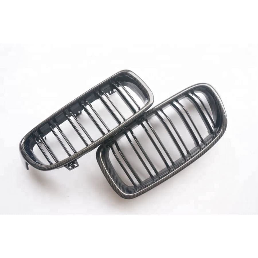 BMW 3 Series (F30/F31) M Style Carbon Fibre Front Grilles - Twenty Two Tuning Front Grille