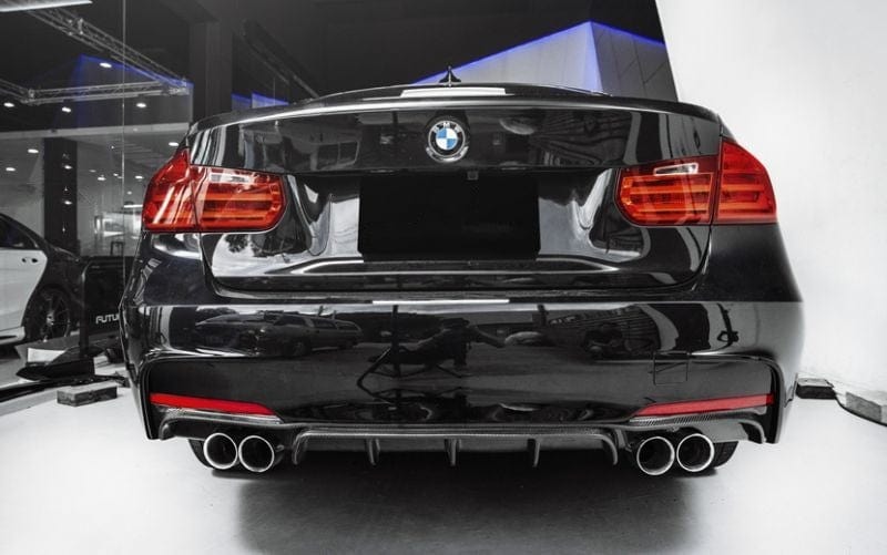 BMW 3 Series (F30/F31) M Tech Carbon Fibre Rear Diffuser (Quad Pipe) - Twenty Two Tuning Rear Diffuser