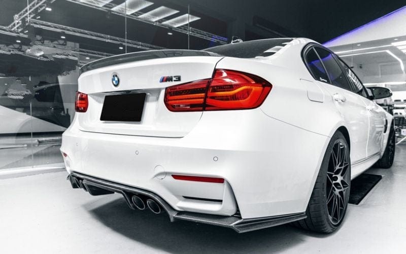 BMW 3 Series (F30) Performance Style Carbon Fibre Rear Spoiler - Twenty Two Tuning Rear Spoiler