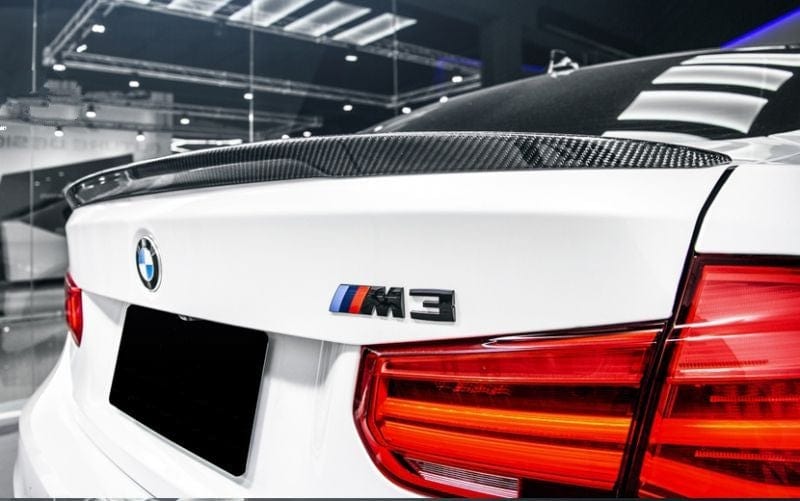 BMW 3 Series (F30) Performance Style Carbon Fibre Rear Spoiler - Twenty Two Tuning Rear Spoiler