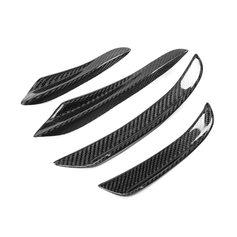 BMW 3 Series (G20/G21) TK Style Carbon Fibre Front Bumper Canards - Twenty Two Tuning Front Canards/Bumper Inserts